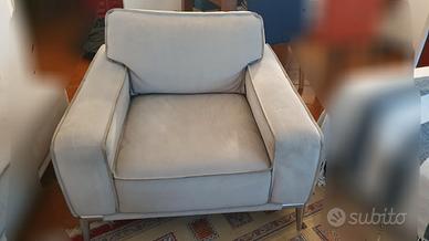 Poltrona Roche Bobois Nabuck / Nubuck / pelle 