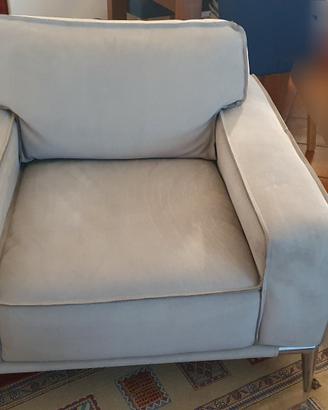 Poltrona Roche Bobois Nabuck / Nubuck / pelle 
