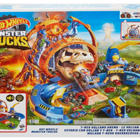 Pista Hot Wheels - Monster Trucks - T-Rex Vulcano