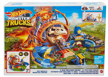 Pista Hot Wheels - Monster Trucks - T-Rex Vulcano