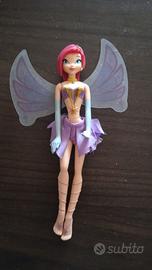 action figure bambola winx rainbow con ali