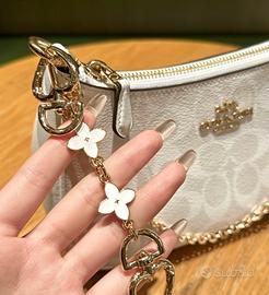 Borsa a ascella Coach Teri 25 nuova con stampa cla