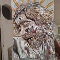 Quadro con Volto di Cristo in Argento 