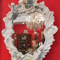 Specchio con putti Carpiè di Nove Bassano anni 50