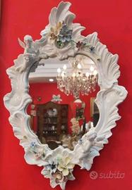 Specchio con putti Carpiè di Nove Bassano anni 50