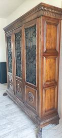 Mobile LIBRERIA-MADIA-CREDENZA-VETRINA antica