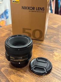 Nikon AF-S 50mm f/1.8G, perfetto, con scatola