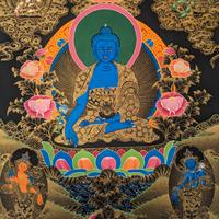 Thangka del Buddha della Medicina – Dipinto a mano