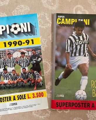 Superposter Colori - Juve 1990/91 e Roberto Baggio