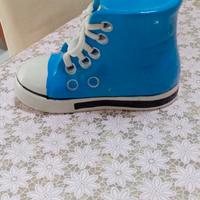 Salvadanaio A Forma Di Scarpa Azzurro