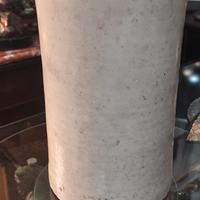 antico vaso smaltato con coperchio 