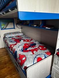 Moretti Compact, letto a castello con scala