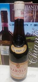 Bottiglia vino barolo damilano 1967