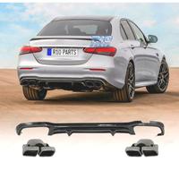 DIFFUSORE MERCEDES W213 4P LOOK AMG E63 + TERMINAL