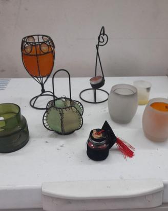 Lotto Porta Candele / Lanterne Vintage
