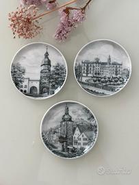 Set 3 piattini vintage in ceramica - Coburg