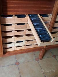 Cassettine legno contenitori organizer per mobili