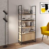 Libreria 80x180h in legno rovere