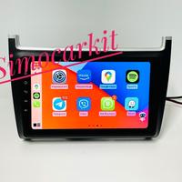 Autoradio 9'' Carplay Android 13 2+64 Gb Per Polo