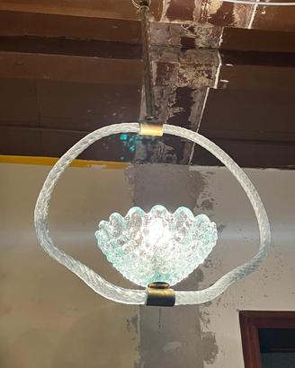 Lampada a sospensione anni'40 Barovier & Toso 