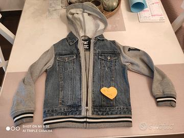 giacca jeans felpata