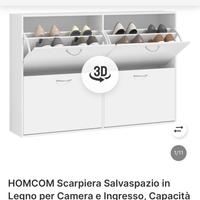 Scarpiera salvaspazio  Homcom