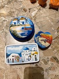 Porta oggetti raffigurando, Santorini