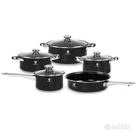 Set Pentole Homevero 9 pezzi nero