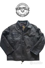 Giacca Pelle Uomo Tg L/XL