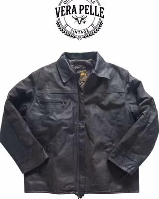 Giacca Pelle Uomo Tg L/XL