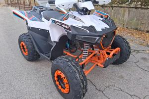 QUAD 125cc Ruote 8 WHITE PORTAPACCHI DIETRO