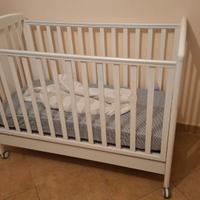 Lettino in legno bianco bambini neonati