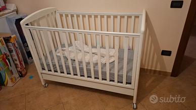 Lettino in legno bianco bambini neonati