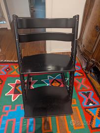 Stokke Tripp Trapp sedia evolutiva nera