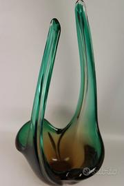 Vaso in vetro sommerso di Murano