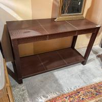 consolle “pelle coccodrillo” 122x46 H76
