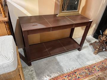 consolle “pelle coccodrillo” 122x46 H76