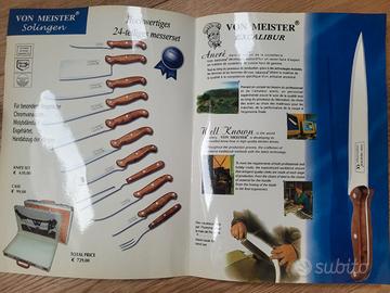 Valigia set completo coltelli e posate