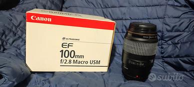 Obiettivo Canon EF 100mm 2.8 Macro USM