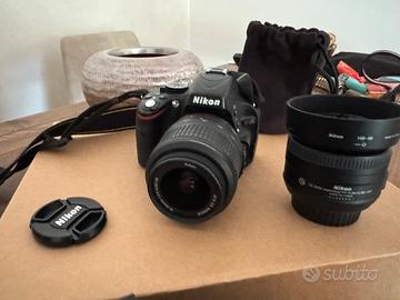 Nikon D5100 + obiettivi 18-55, e 35mm F1.8