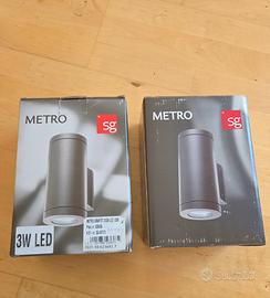 2 lampade SG Metro Led per esterno