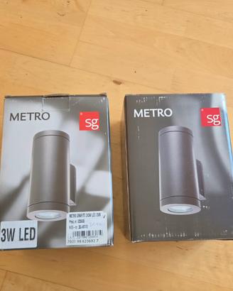 2 lampade SG Metro Led per esterno