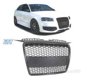 GRIGLIA AUDI A3 8P 8PA 05-08 LOOK RS3 NERO