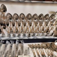 set posate Gottinghen acciaio e oro