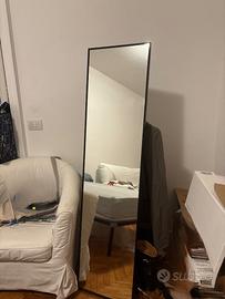 Specchio da terra IKEA KARMSUND nero 40×167 cm