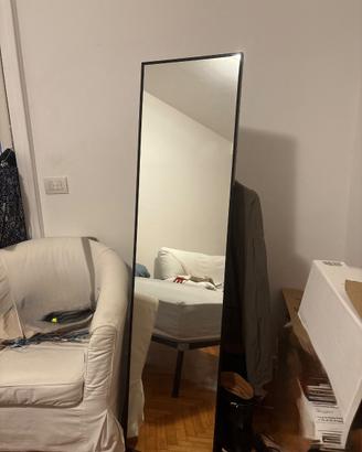 Specchio da terra IKEA KARMSUND nero 40×167 cm