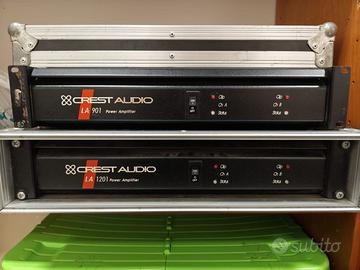 coppia 2 ampli finali audio Crest LA1201 LA901