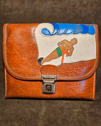 Raro Astuccio Borsello Vintage MUNARI Pelletterie