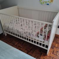 Lettino bambino bianco (materasso 140x70)