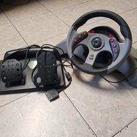 Volante con pedaliera per Playstation 2